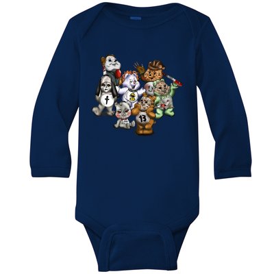 Scare Bears Halloween Creepy Baby Long Sleeve Bodysuit