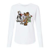 Scare Bears Halloween Creepy Womens Cotton Relaxed Long Sleeve T-Shirt