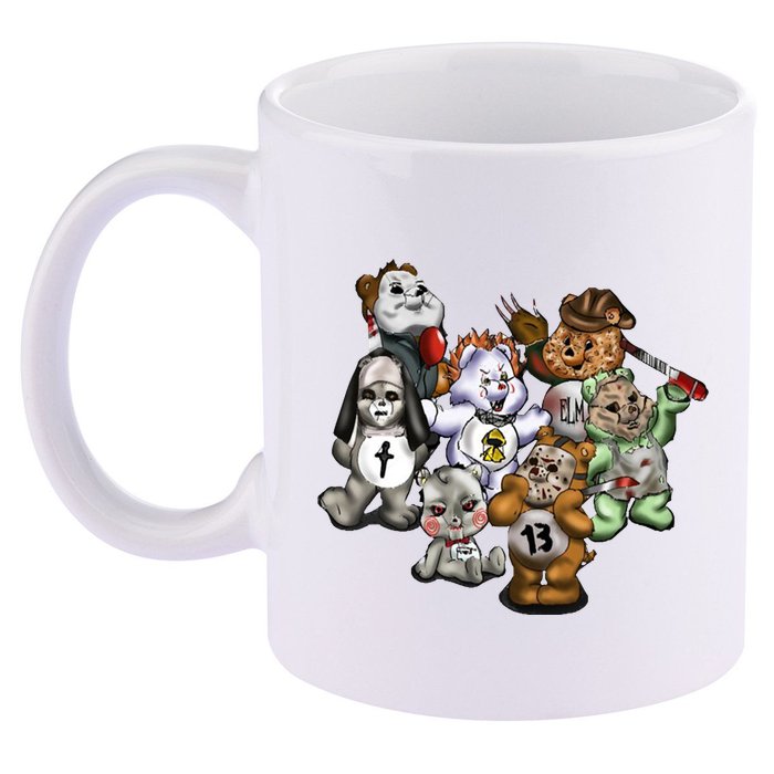 Scare Bears Halloween Creepy 11oz C Handle Ceramic Mug