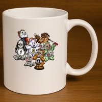 Scare Bears Halloween Creepy 11oz C Handle Ceramic Mug