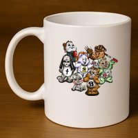 Scare Bears Halloween Creepy 11oz C Handle Ceramic Mug