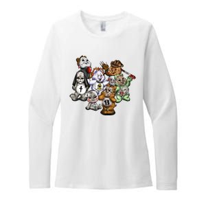 Scare Bears Halloween Creepy Womens CVC Long Sleeve Shirt