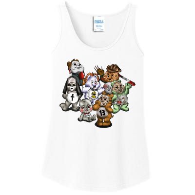 Scare Bears Halloween Creepy Ladies Essential Tank