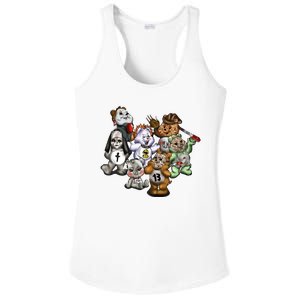 Scare Bears Halloween Creepy Ladies PosiCharge Competitor Racerback Tank