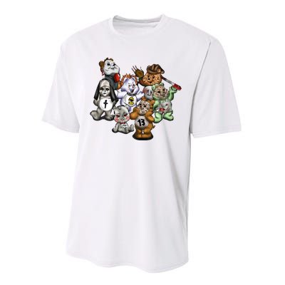 Scare Bears Halloween Creepy Performance Sprint T-Shirt