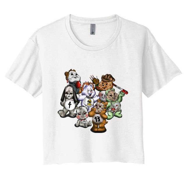 Scare Bears Halloween Creepy Crop Top