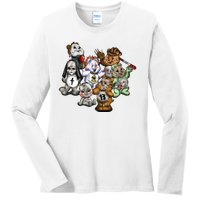 Scare Bears Halloween Creepy Ladies Long Sleeve Shirt