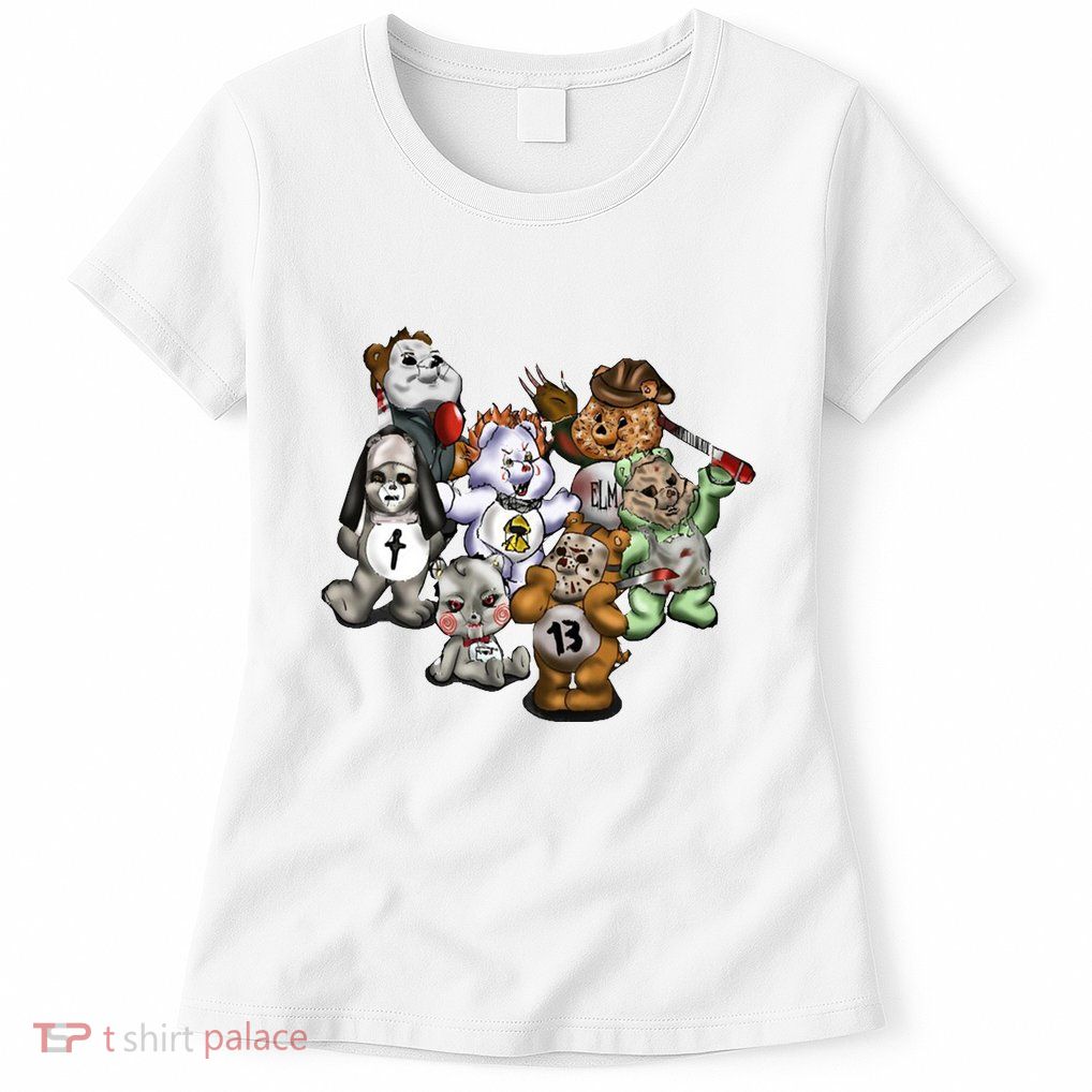 Scare Bears Halloween Creepy Womens T-Shirt