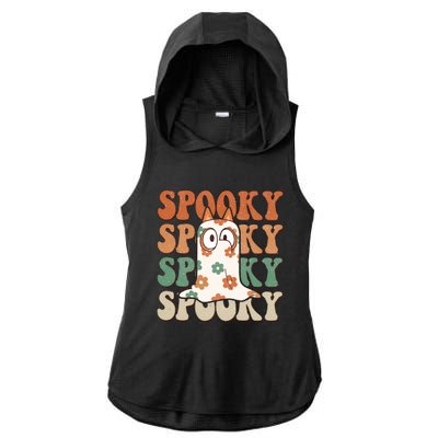 Spooky Bingo Happy Heelerween Halloween Bingo Boo Trick Or Treat Ladies PosiCharge Tri-Blend Wicking Draft Hoodie Tank