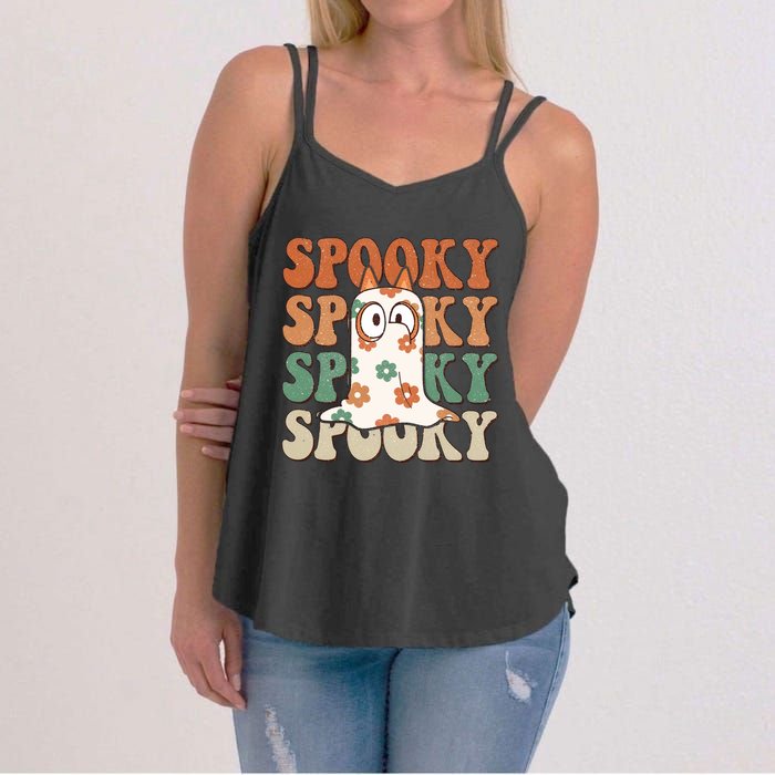 Spooky Bingo Happy Heelerween Halloween Bingo Boo Trick Or Treat Women's Strappy Tank