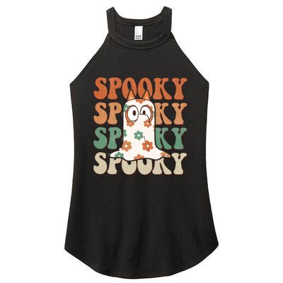 Spooky Bingo Happy Heelerween Halloween Bingo Boo Trick Or Treat Women's Perfect Tri Rocker Tank