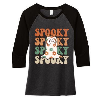 Spooky Bingo Happy Heelerween Halloween Bingo Boo Trick Or Treat Women's Tri-Blend 3/4-Sleeve Raglan Shirt