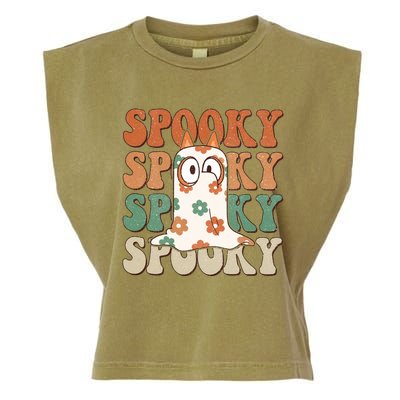 Spooky Bingo Happy Heelerween Halloween Bingo Boo Trick Or Treat Garment-Dyed Women's Muscle Tee