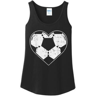 Soccer Ball Heart Sport Football Player Gift Lover Boy Ladies Essential Tank