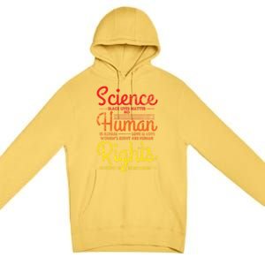 Science Blm Hu Rights Black Lives Pride Kindness Gift Premium Pullover Hoodie