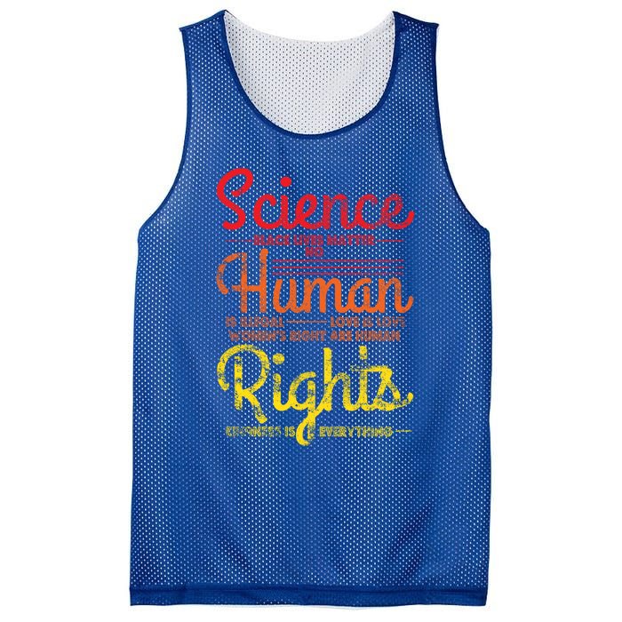 Science Blm Hu Rights Black Lives Pride Kindness Gift Mesh Reversible Basketball Jersey Tank