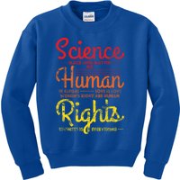 Science Blm Hu Rights Black Lives Pride Kindness Gift Kids Sweatshirt