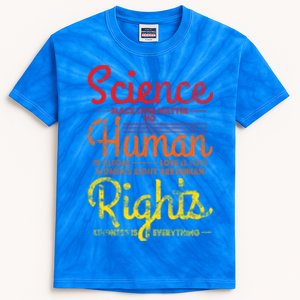 Science Blm Hu Rights Black Lives Pride Kindness Gift Kids Tie-Dye T-Shirt