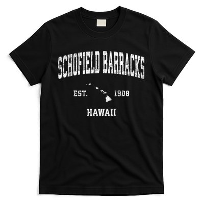 Schofield Barracks Hawaii Hi Vintage Established Sports Design T-Shirt