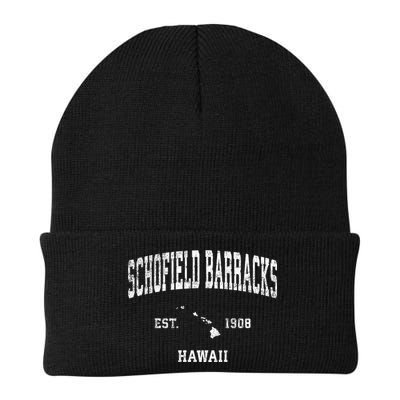 Schofield Barracks Hawaii Hi Vintage Established Sports Design Beanie