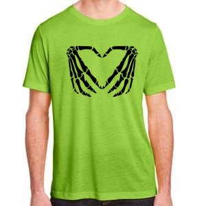 Skeleton Bones Hands Love Heart Hand Sign Gesture Cute Gift Adult ChromaSoft Performance T-Shirt