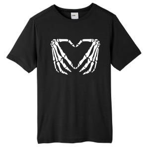 Skeleton Bones Hands Love Heart Hand Sign Gesture Cute Gift Tall Fusion ChromaSoft Performance T-Shirt