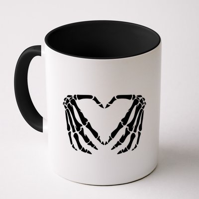 Skeleton Bones Hands Love Heart Hand Sign Gesture Cute Gift Mug