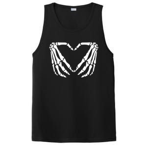 Skeleton Bones Hands Love Heart Hand Sign Gesture Cute Gift PosiCharge Competitor Tank