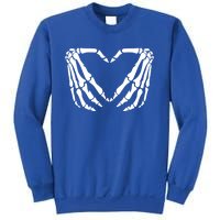 Skeleton Bones Hands Love Heart Hand Sign Gesture Cute Gift Sweatshirt