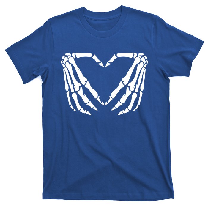 Skeleton Bones Hands Love Heart Hand Sign Gesture Cute Gift T-Shirt