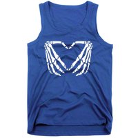 Skeleton Bones Hands Love Heart Hand Sign Gesture Cute Gift Tank Top