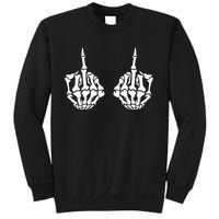 Skeleton Bones Hands Middle Finger Rude Funny Sarcastic Sweatshirt