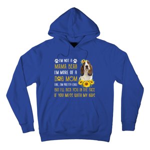 Sunflower Basset Hound Mom Mothers Day Dog Mom Gift Hoodie