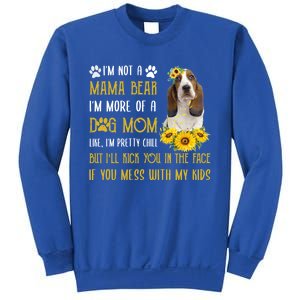 Sunflower Basset Hound Mom Mothers Day Dog Mom Gift Sweatshirt