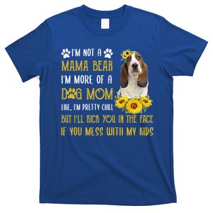 Sunflower Basset Hound Mom Mothers Day Dog Mom Gift T-Shirt