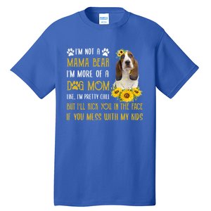 Sunflower Basset Hound Mom Mothers Day Dog Mom Gift Tall T-Shirt