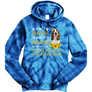 Sunflower Basset Hound Mom Mothers Day Dog Mom Gift Tie Dye Hoodie