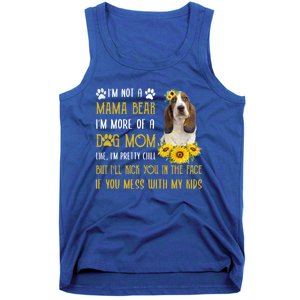 Sunflower Basset Hound Mom Mothers Day Dog Mom Gift Tank Top