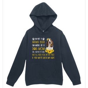 Sunflower Basset Hound Mom Mothers Day Dog Mom Gift Urban Pullover Hoodie