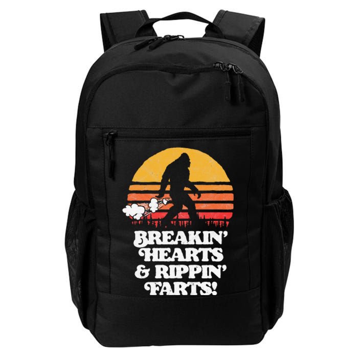 Sasquatch Breakin Hearts & Rippin Farts! Funny Bigfoot Sun Daily Commute Backpack