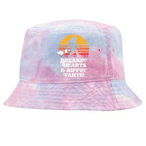 Sasquatch Breakin Hearts & Rippin Farts! Funny Bigfoot Sun Tie-Dyed Bucket Hat