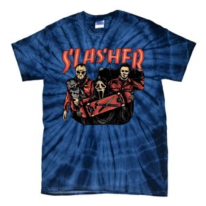 Slasher Boy Halloween Horror Characters Tie-Dye T-Shirt