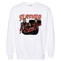 Slasher Boy Halloween Horror Characters Garment-Dyed Sweatshirt