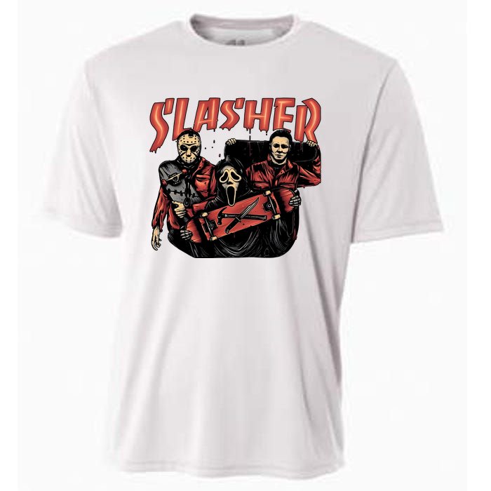 Slasher Boy Halloween Horror Characters Cooling Performance Crew T-Shirt