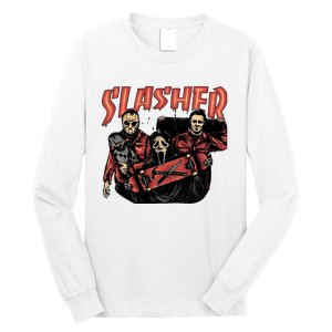 Slasher Boy Halloween Horror Characters Long Sleeve Shirt