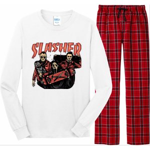 Slasher Boy Halloween Horror Characters Long Sleeve Pajama Set