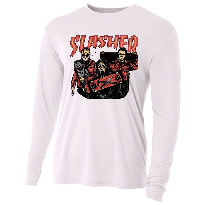 Slasher Boy Halloween Horror Characters Cooling Performance Long Sleeve Crew