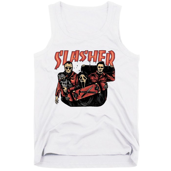 Slasher Boy Halloween Horror Characters Tank Top