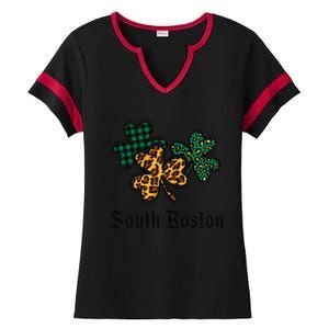 South Boston Irish Ireland Women's Cute Southie St Paddy's Ladies Halftime Notch Neck Tee