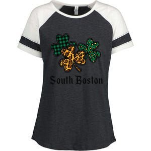 South Boston Irish Ireland Women's Cute Southie St Paddy's Enza Ladies Jersey Colorblock Tee